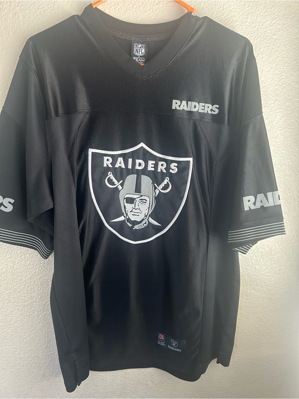 Riders by Lee Black & White Raiders NFL Jersey
